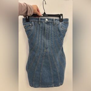 Women's Mugler denim dress brand new